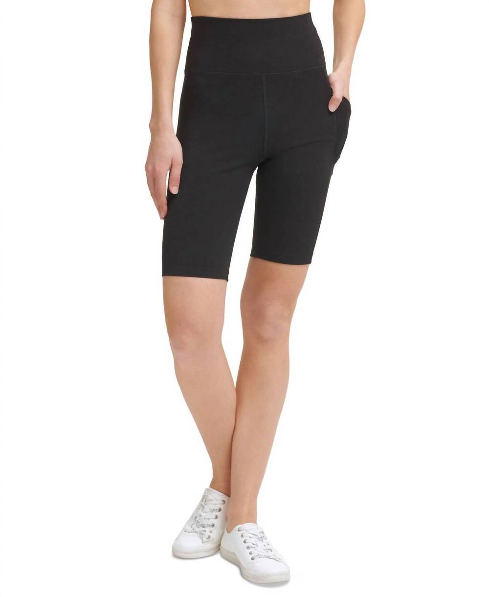 NEW CALVIN KLEIN performance super high-waist bike shorts in black